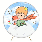 Whimsical The Little Prince Round Backdrop For Storybook Party Theme