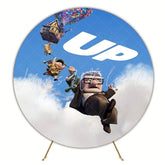 Whimsical Up Movie Birthday Party Round Backdrop For Adventure