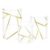 White and Gold Classic Themed Cover Cylinders Kit