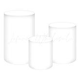 White Elegant Design Themed Cover Cylinders Kit