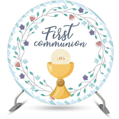 Lofaris White Holy Grail First Communion Baptism Backdrop