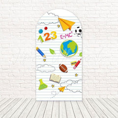 White School Back To Classes Educational Arch Backdrop For Events