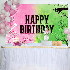 Wicked Witch Princess Movie Happy Birthday Decorations Backdrop