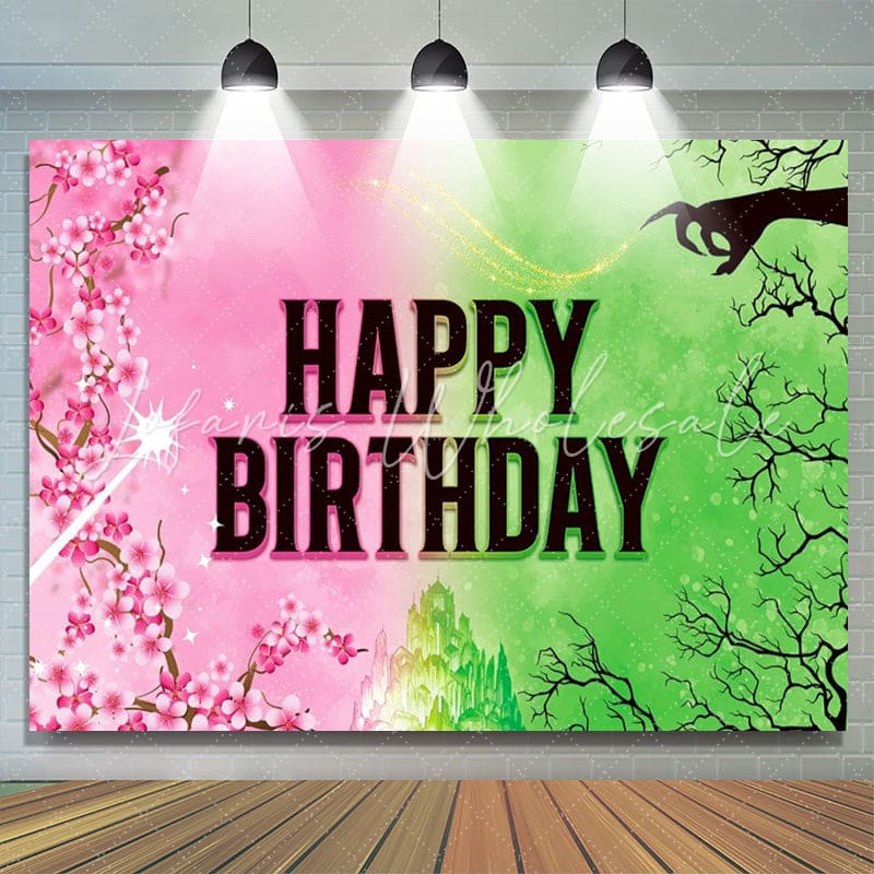 Wicked Witch Princess Movie Happy Birthday Decorations Backdrop
