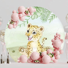 Wild Safari Jungle Round Backdrop For Adventure Party Theme