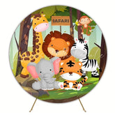 Wild Safari Round Backdrop For Jungle-Themed Adventure Party Fun