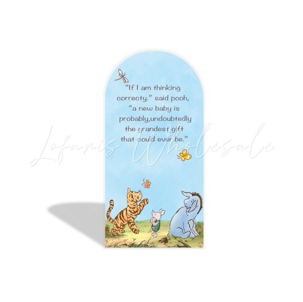 Winnie the pooh arch Birthday Party Arch Backdrop Wall Cloth Cover