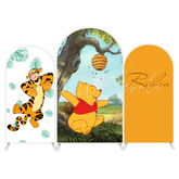 Winnie the pooh arch Birthday Party Arch Backdrop Wall Cloth Cover