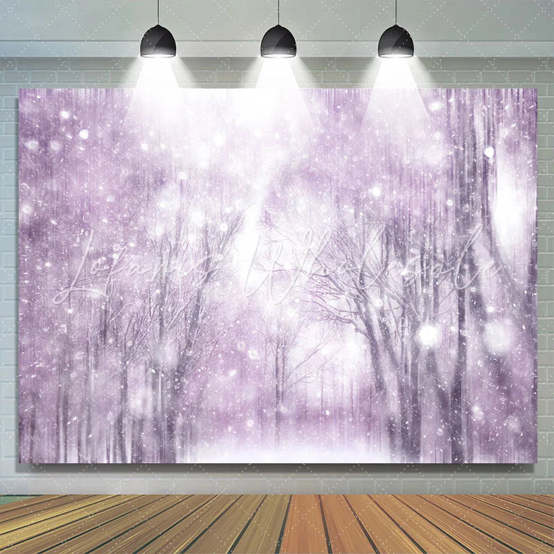 Lofaris Winter Nature Landscape Christmas Snowflake Backdrop