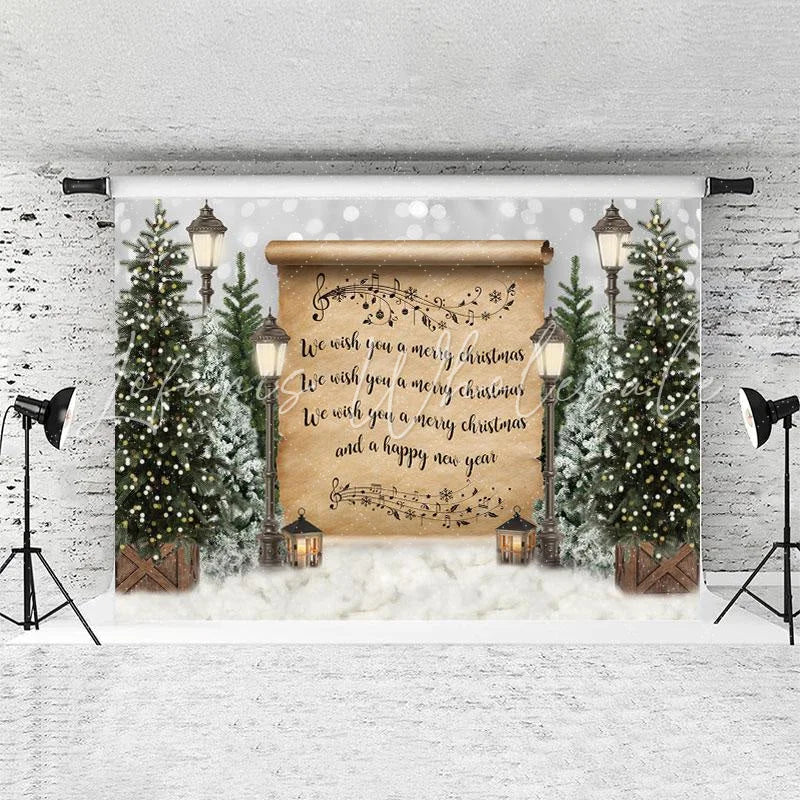 Lofaris Wish Merry Christmas Glitter Lights Bokeh Backdrops