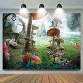 Lofaris Wonderland Cat Fairy Tale Castle Birthday Party Backdrop