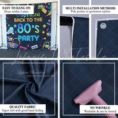 Lofaris Wood Back To School Backdrop for Children Photo Booth