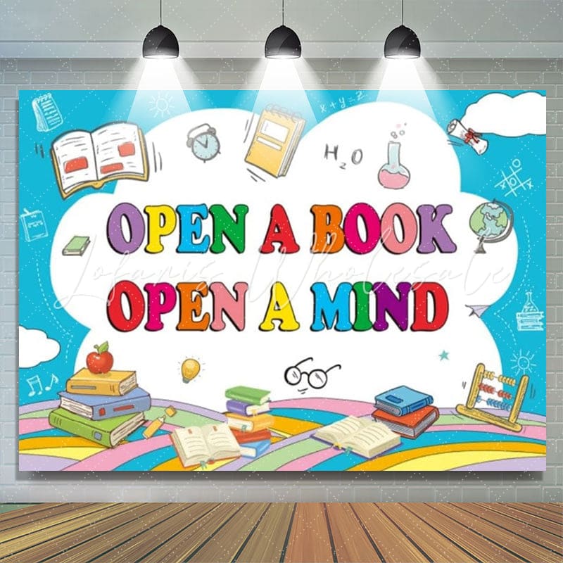 World Book Day Reading Theme Photography Backdrop For Boy And Girl
