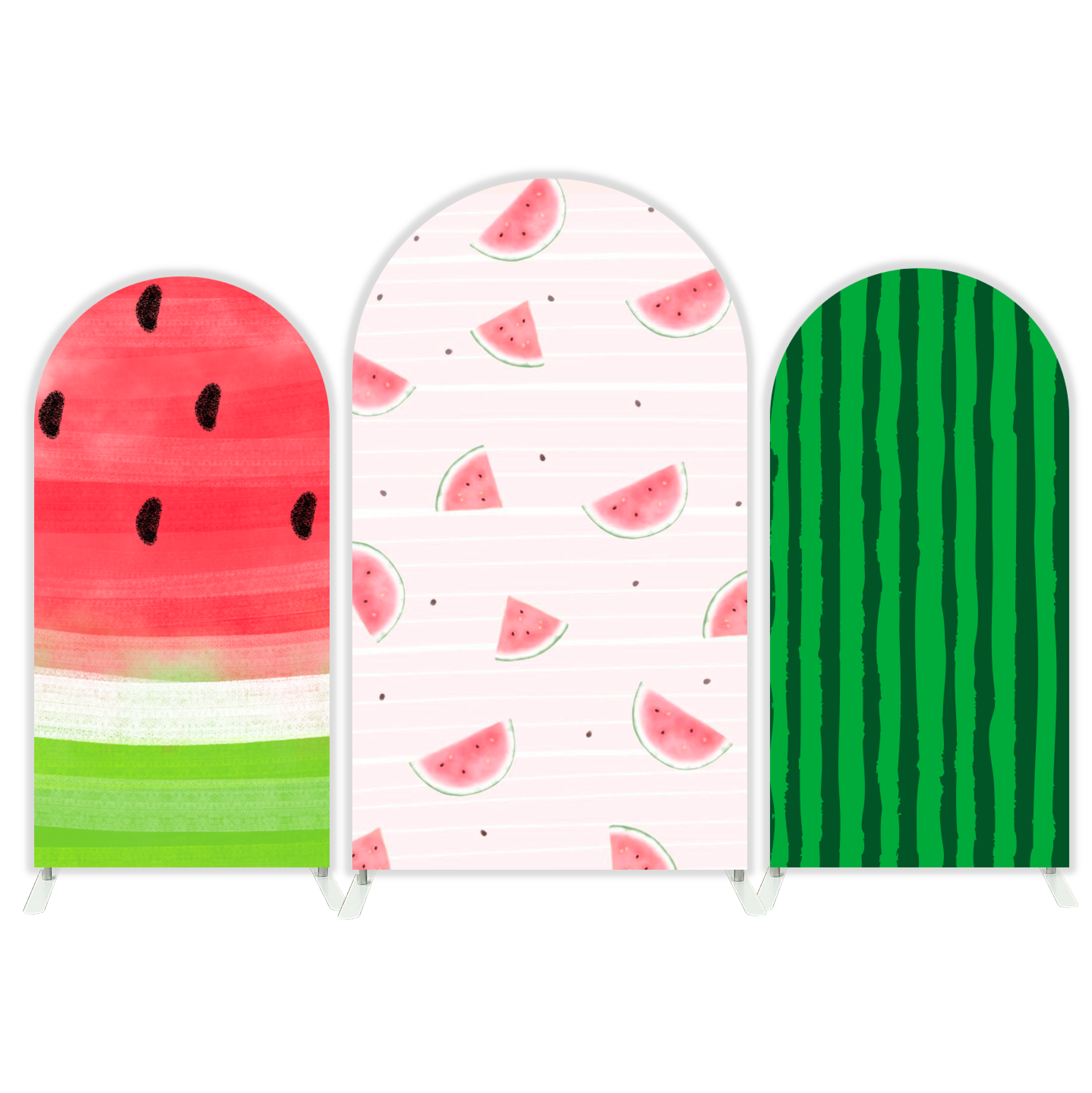 Watermelon Theme Happy Birthday Party Arch Backdrop Wall Cloth Cover