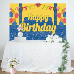 Yellow Big Eyes Minions Birthday Photography Backdrop