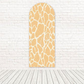 Yellow Cow Print Arch Backdrop For Farm-Themed Party Decorations