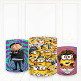 Lofaris Yellow Dolls And Character Plinth Cover Funny Film Cake Table