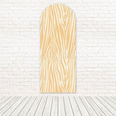 Yellow Zebra Print Arch Backdrop For Safari Party Celebrations