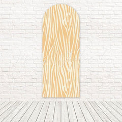 Yellow Zebra Print Arch Backdrop For Safari Party Celebrations