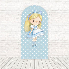 Alice in Wonderland Dots Party Arch Backdrop for Fantasy Event Decor