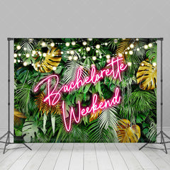 Lofaris Bachelorette Weekend Monstera Bridal Shower Backdrop