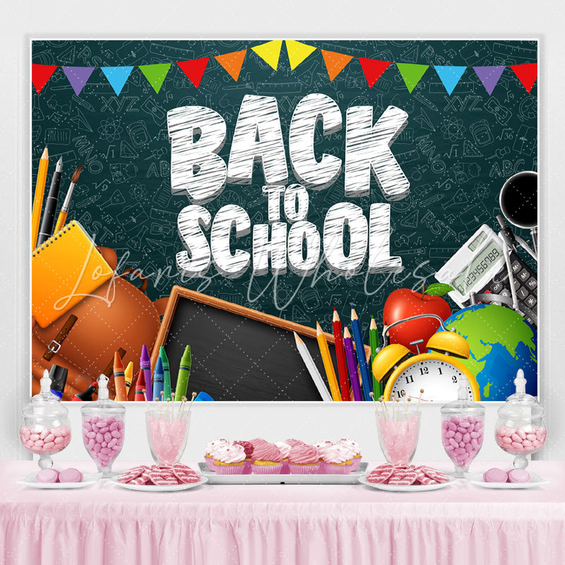 Lofaris Back to School Pencils Photoshoot Backdrops for kids