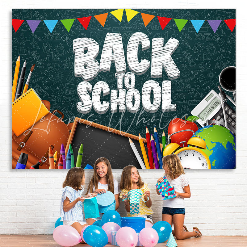 Lofaris Back to School Pencils Photoshoot Backdrops for kids