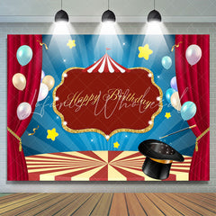 Lofaris Balloon Circus Stage Photo Backdrop for Birthday