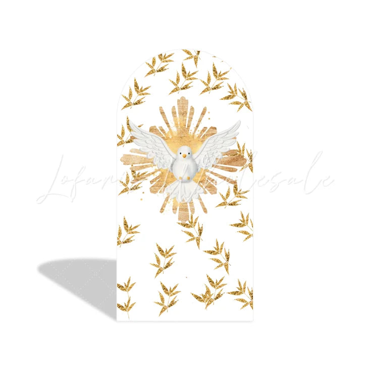 Baptism God Bless Christening Baby Shower Baptism Party Arch Backdrop Wall Cloth Cove