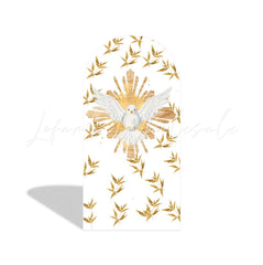 Baptism God Bless Christening Baby Shower Baptism Party Arch Backdrop Wall Cloth Cove