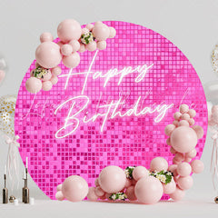 Barbiecore Style Round Backdrop for Fun Themed Party