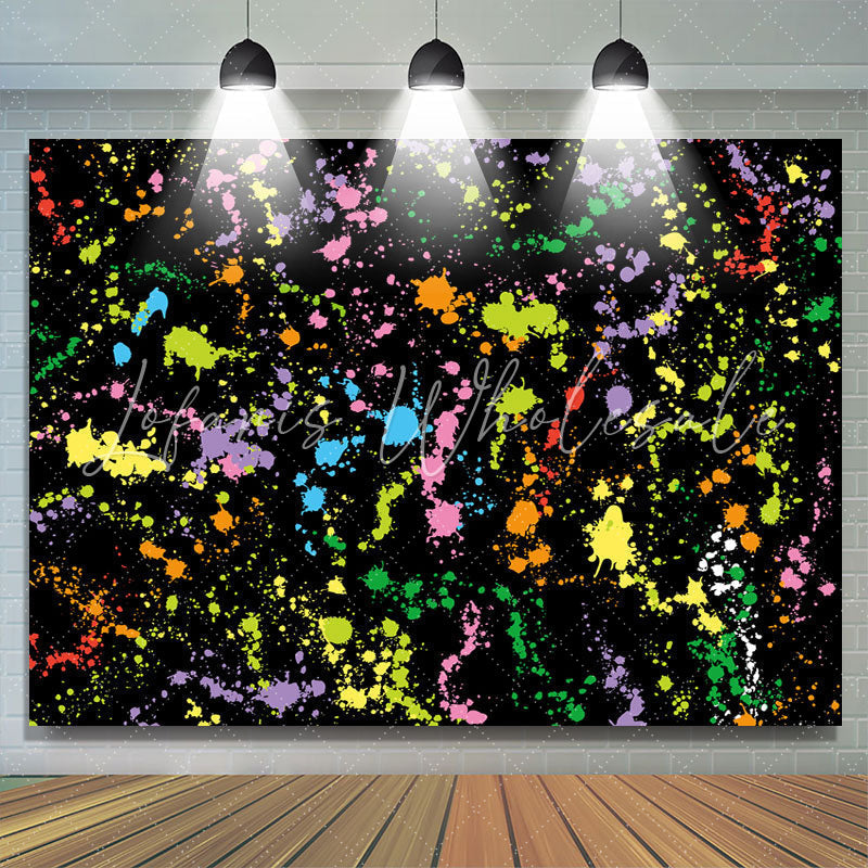Lofaris Black And Colored Graffiti Wall Backdrop For Party