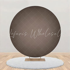 Lofaris Black And Grey Gradient Circle Birthday Backdrop