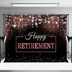 Lofaris Black Pink Light Pendant Happy Retirement Backdrop