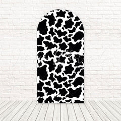 Black White Animal Print Arch Backdrop For Modern Safari Decor