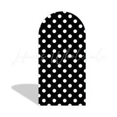 Black White Stripes Point Theme Birthday Party Arch Backdrop Wall Cloth Cover