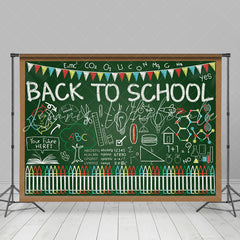 Lofaris Blackboard graffiti alphabet back to school Backdrop
