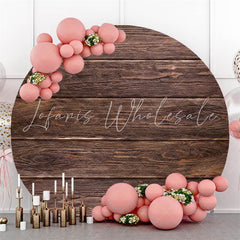 Lofaris Blowen Simple Custom Circle Wood Baby Shower Backdrop