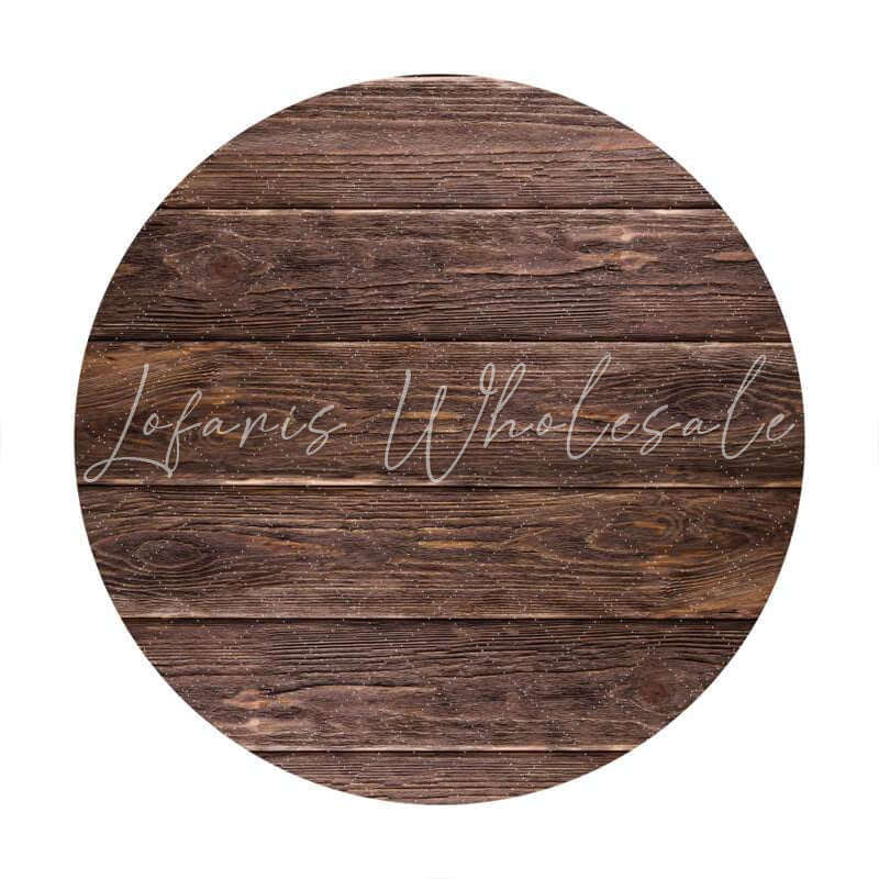 Lofaris Blowen Simple Custom Circle Wood Baby Shower Backdrop