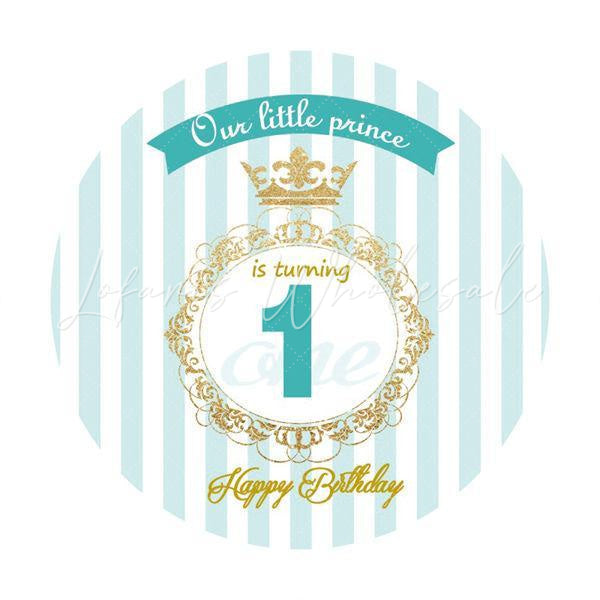 Lofaris Blue Little Prince Is Turning One Birthday Backdrop