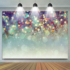 Lofaris Blurred And Glitter Gender Reveal Mysterious Backdrop