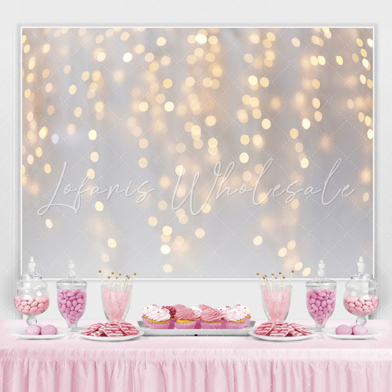 Lofaris Blurred And Shining White Gender Reveal Backdrop