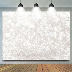 Lofaris Bokeh Glitter Snowflake Winter Christmas Backdrop