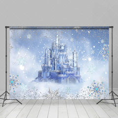 Lofaris Bokeh Winter Ice Snow Castle Kids Photo Backdrop