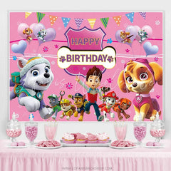 Lofaris Cartoon Dog Birthday Backdrop For Girls Room Decor