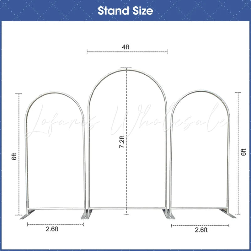 Lofaris Cartoon Princess Theme Girls Birthday Arch Backdrop Kit