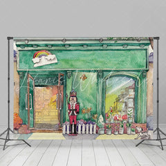 Lofaris Cartoon Theme Toy Store Lovely Rainbow Holiday Backdrop