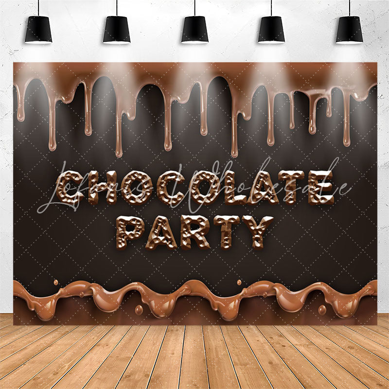 Lofaris Chocolate Party Candyland Sweet Birthday Backdrop