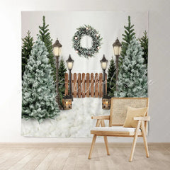 Lofaris Christmas Tree Winter Holiday Backdrop for Photo
