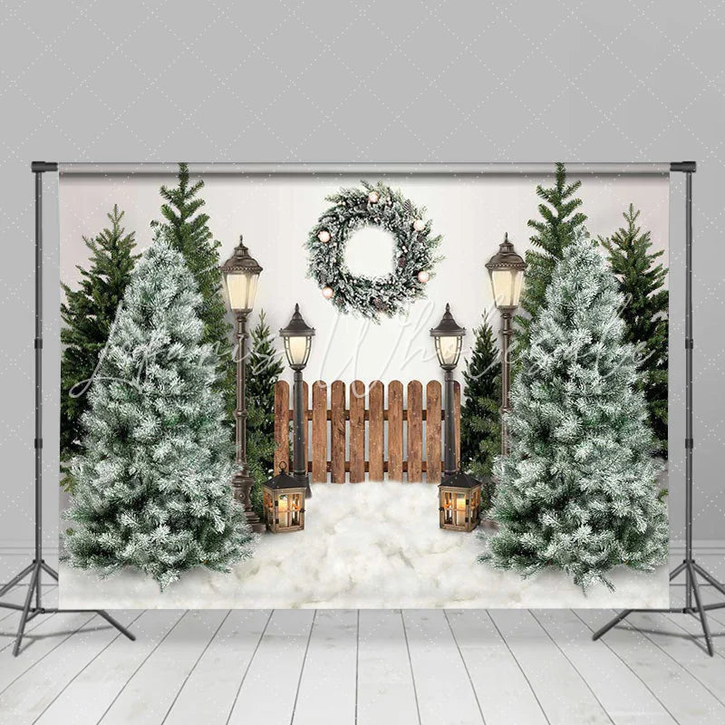 Lofaris Christmas Tree Winter Holiday Backdrop for Photo